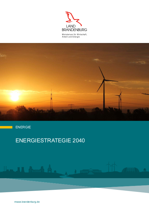 Titelblatt Energiestrategie Brandenburg 2040